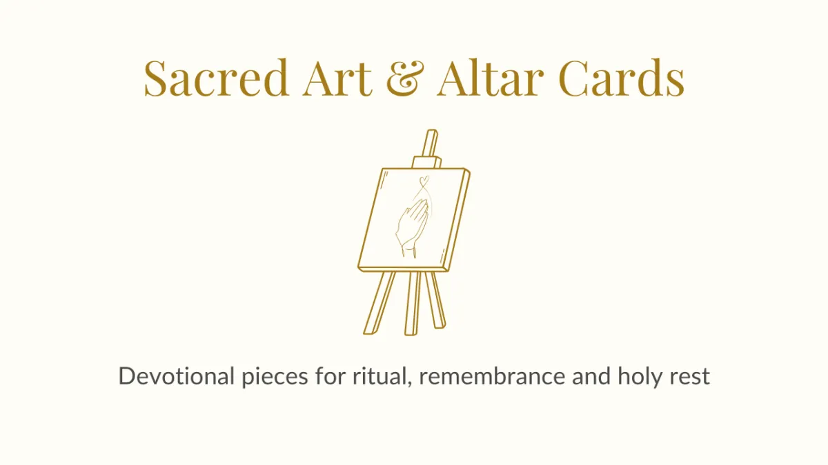 "Offerings page image: Grail Path sacred art and altar cards."