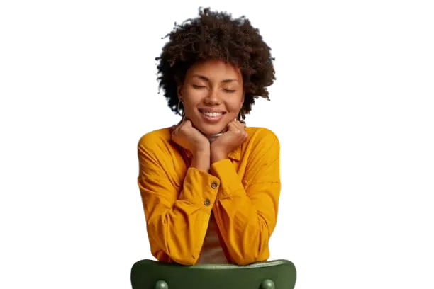 Joyful woman enjoying Financial growth and success illustration