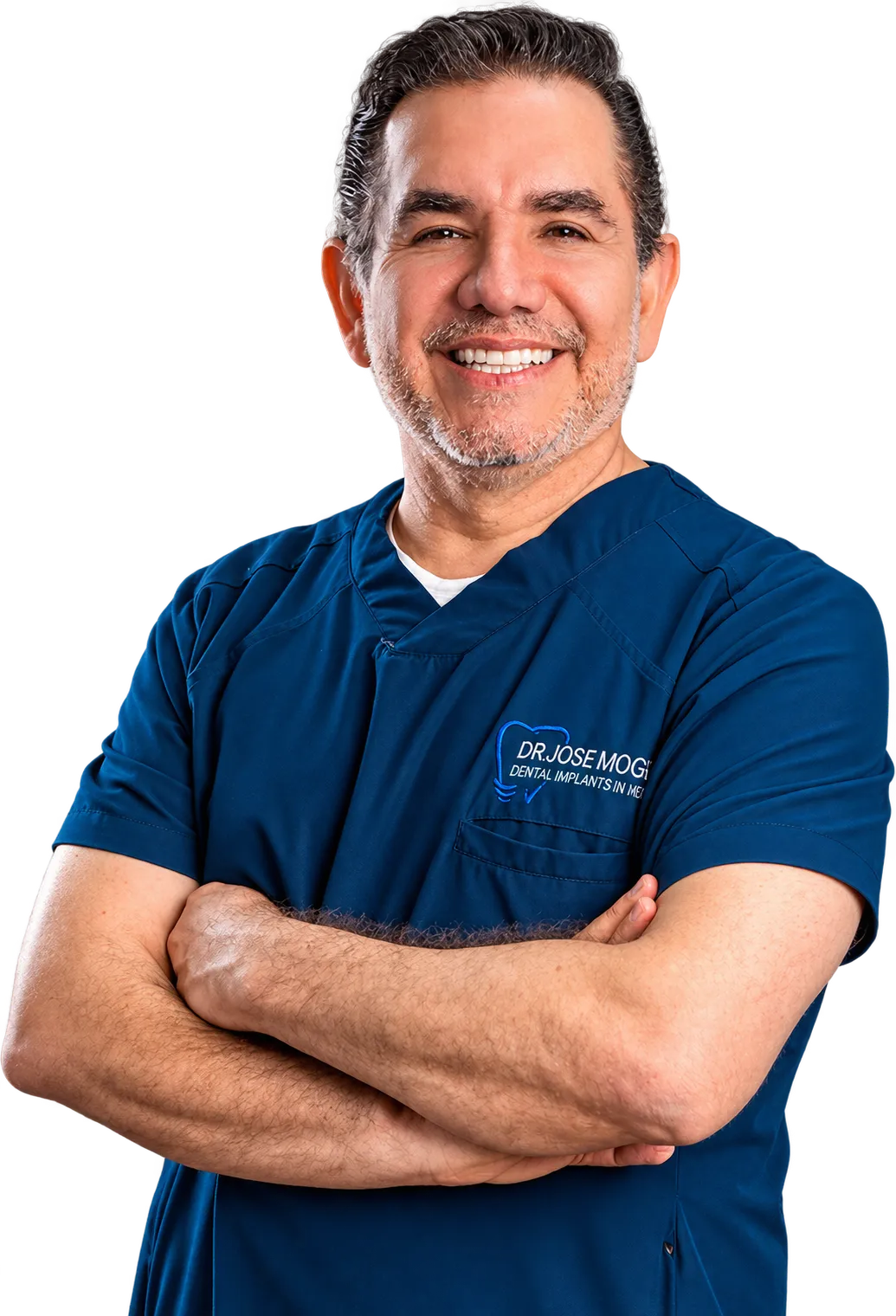 Dr. Jose Moguel D.D.S., Master Implant Surgeon in pristine clinical setting