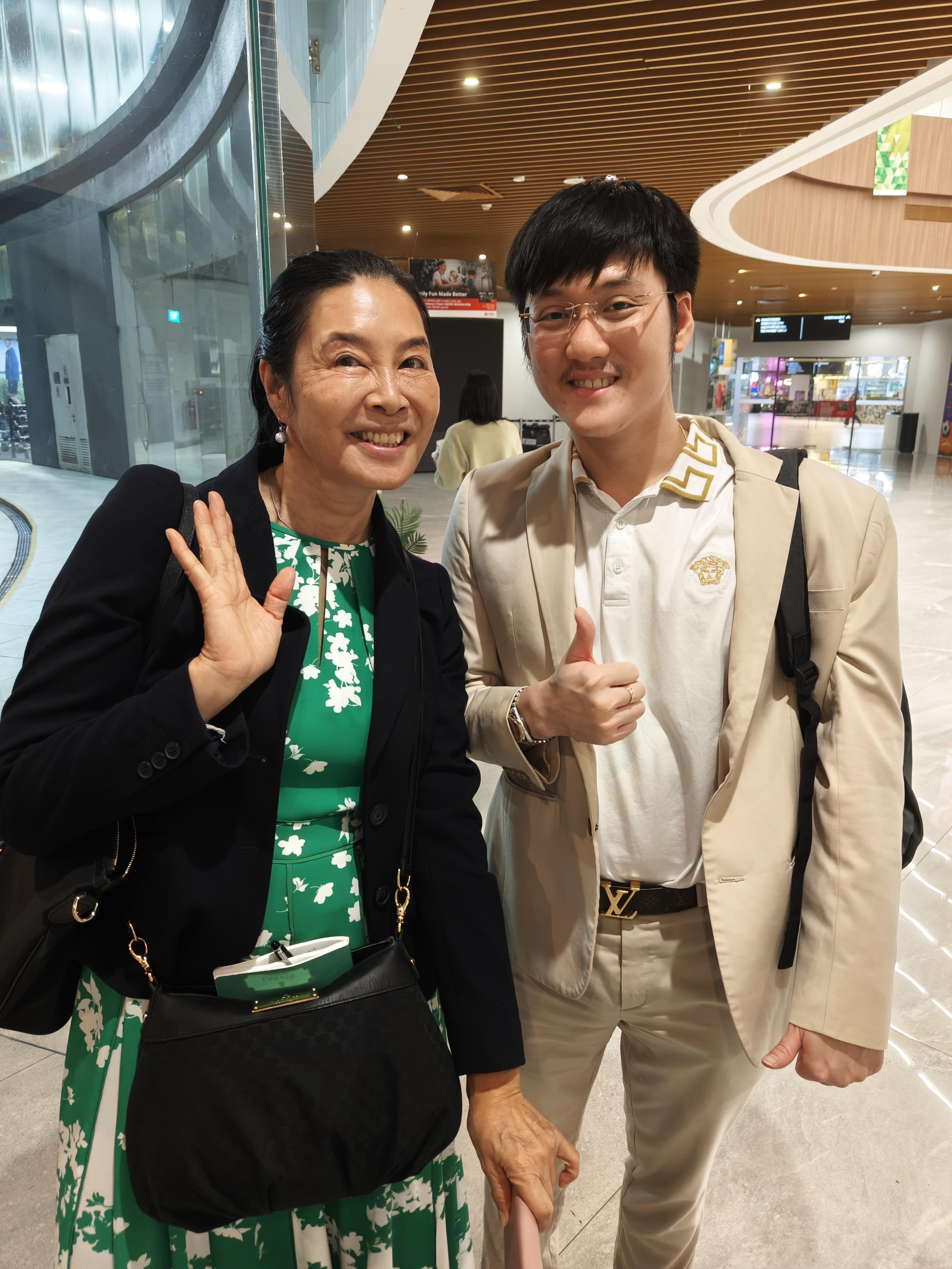 Alaric Ong with April Swando