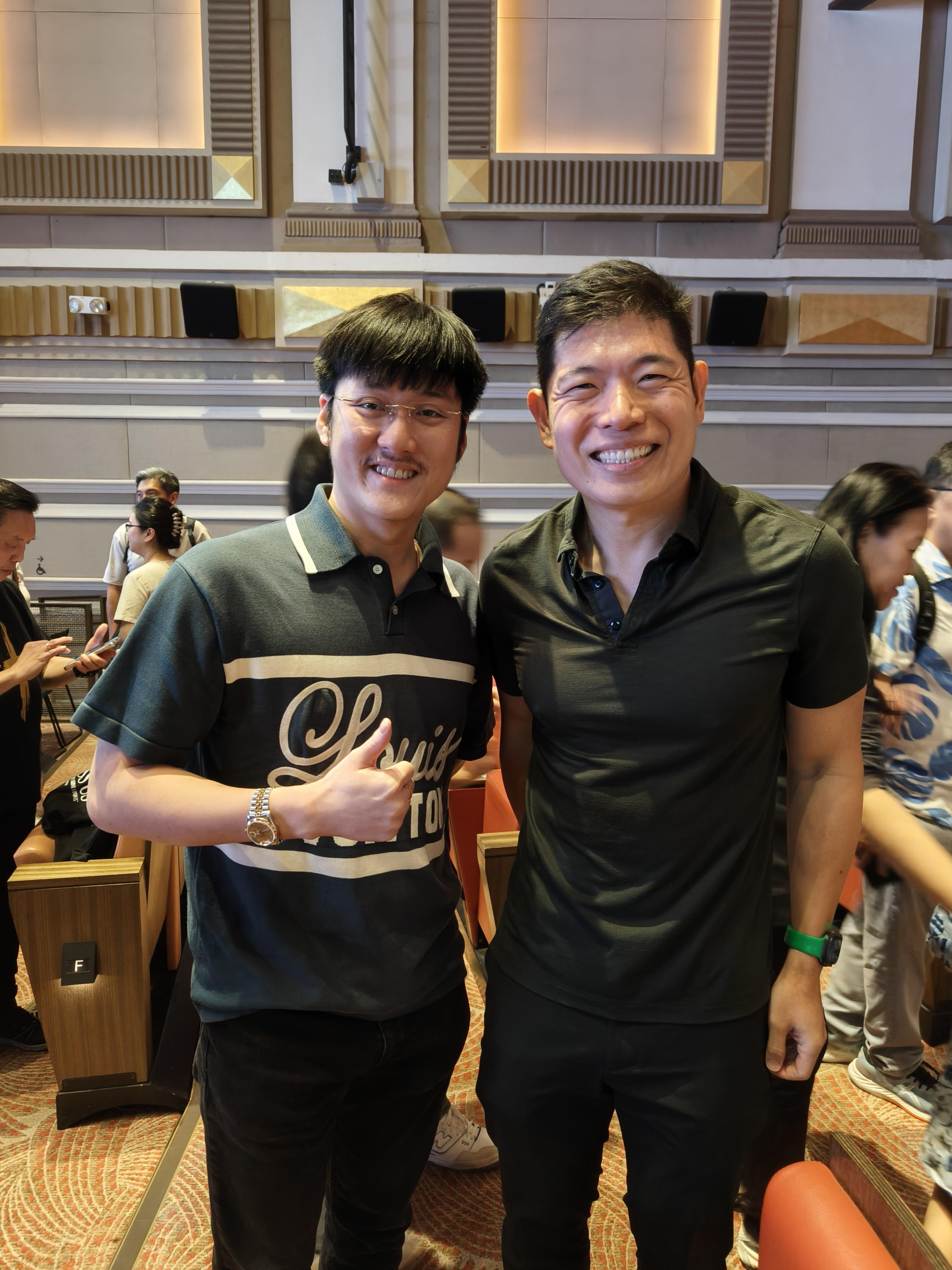Alaric Ong with Anthony Tan