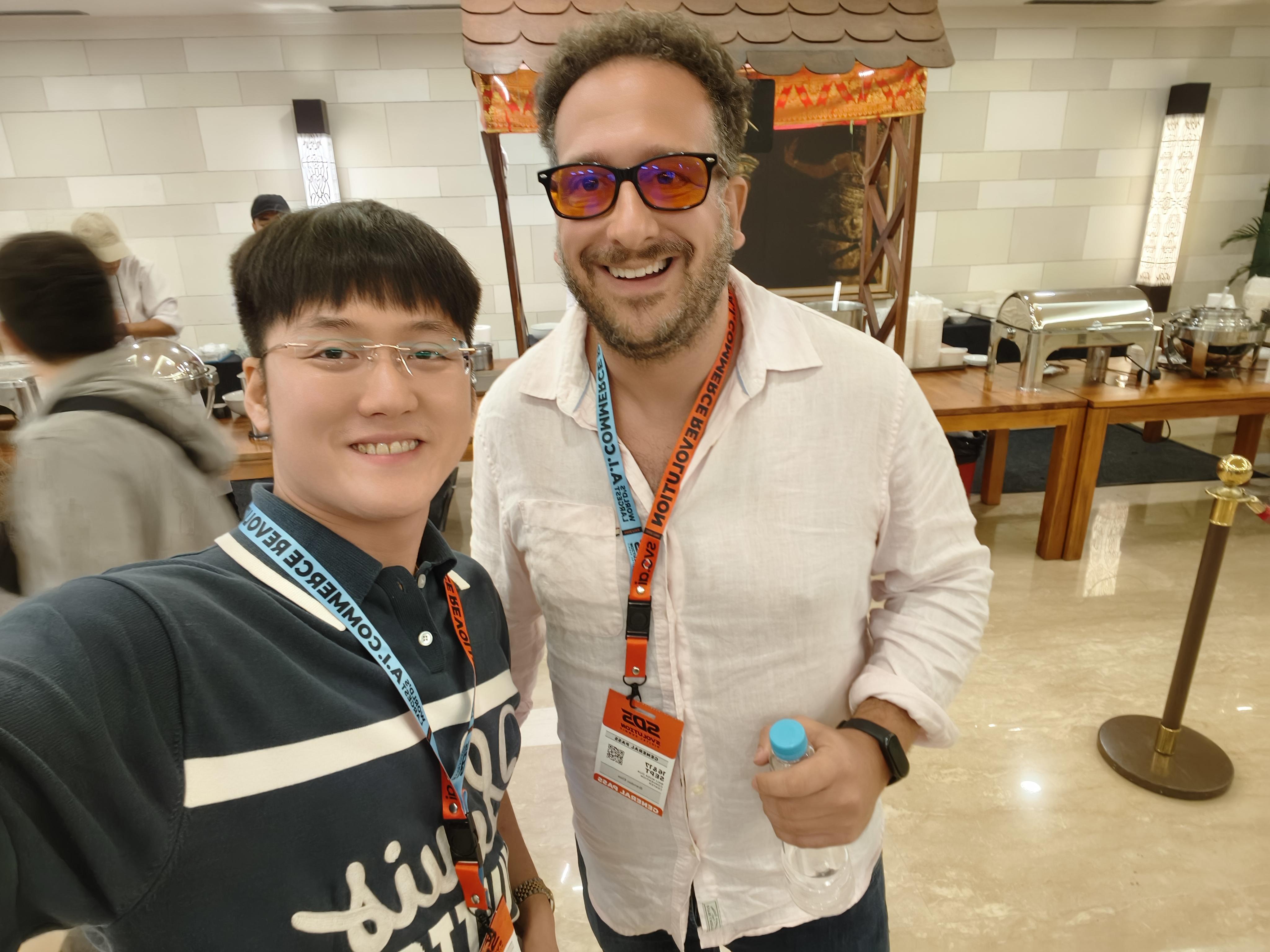 Alaric Ong with Brendan Elias