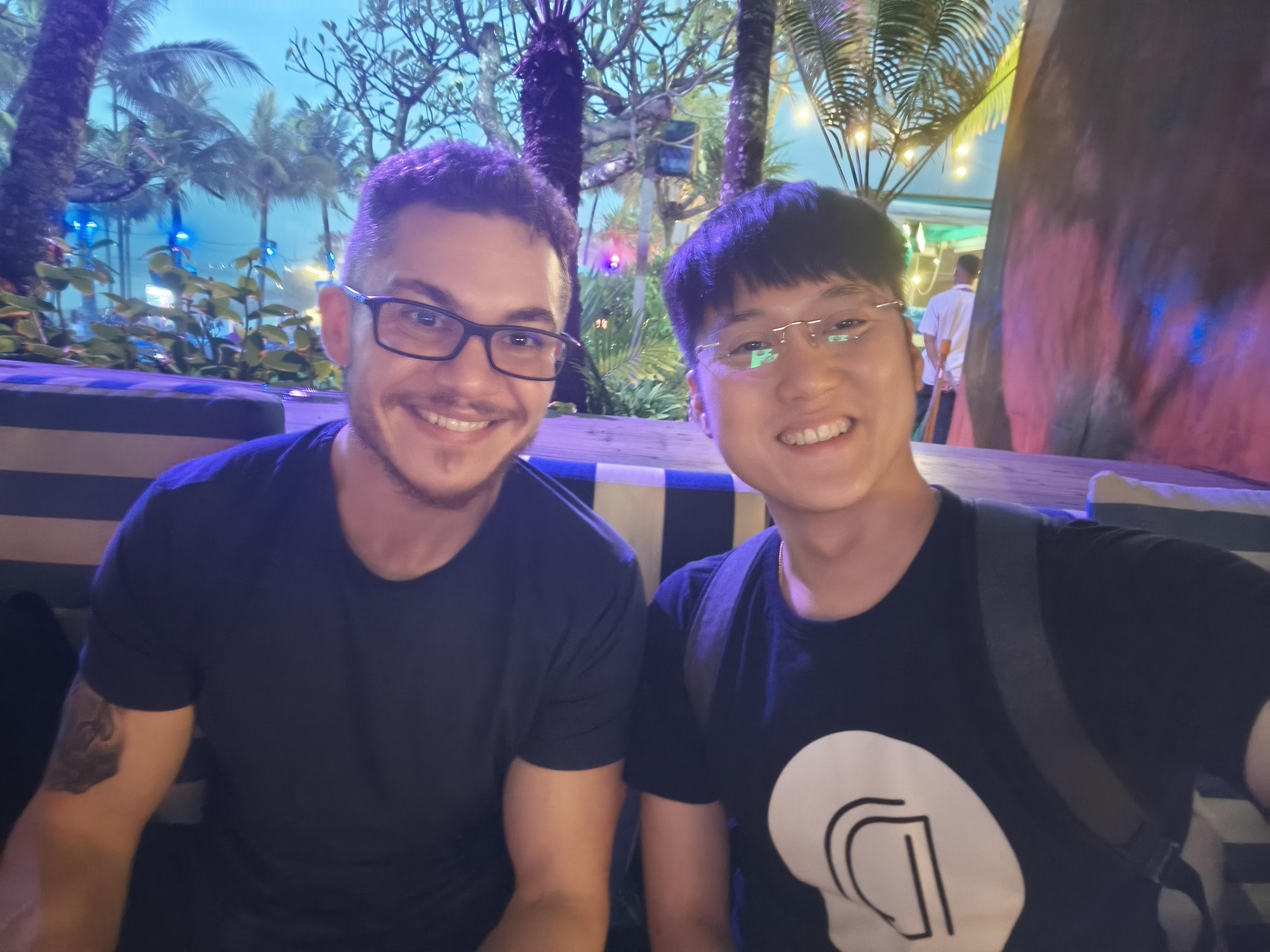 Alaric Ong with Dan Henry