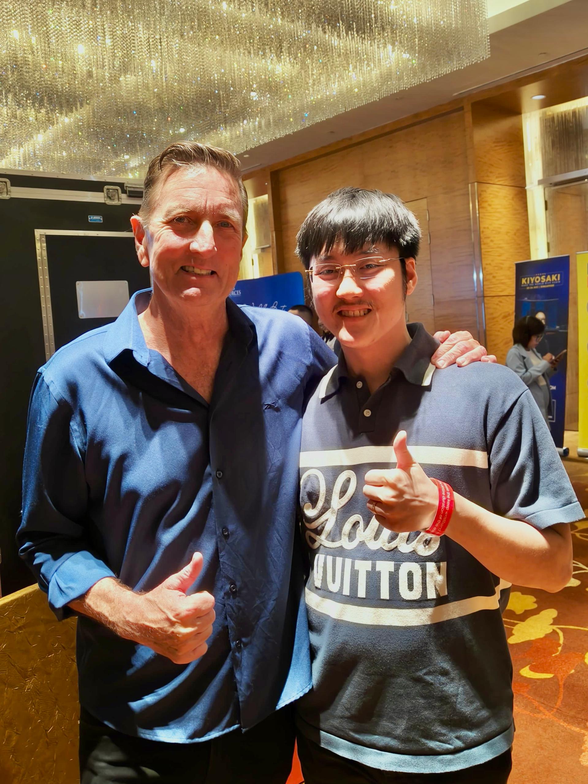 Alaric Ong with Mark Anthony Bates