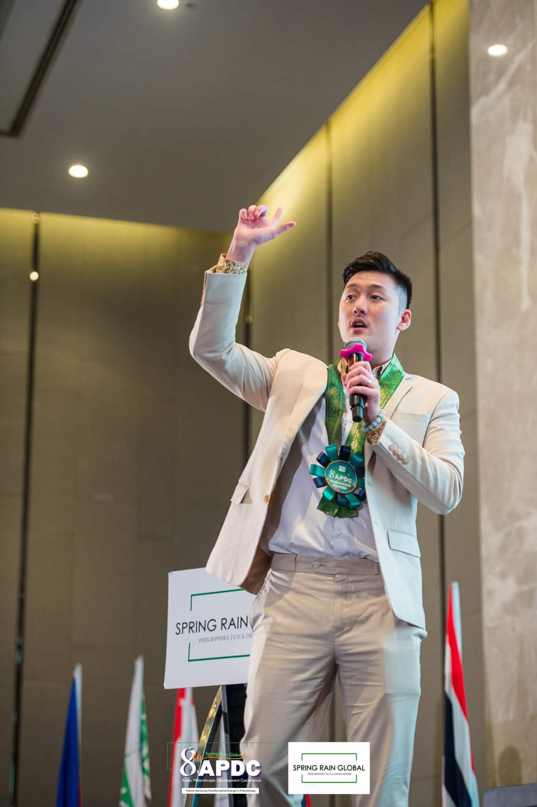 Alaric Moses Ong,  Keynote speaker at the 8th Asian Philanthropic Development Conference held at Amari Hotel, Bangkok Thailand
