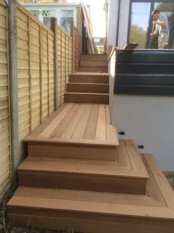 Custom cabinets under the stairs