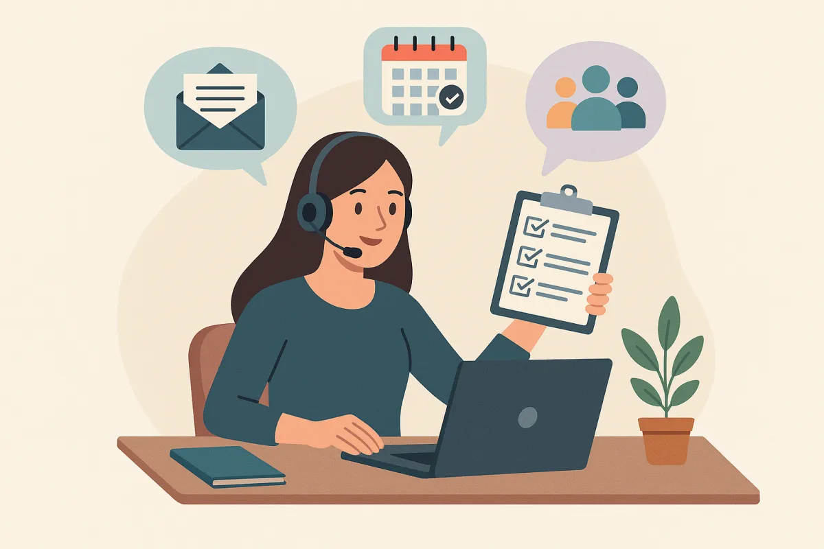 a group of people sitting around a laptop computer