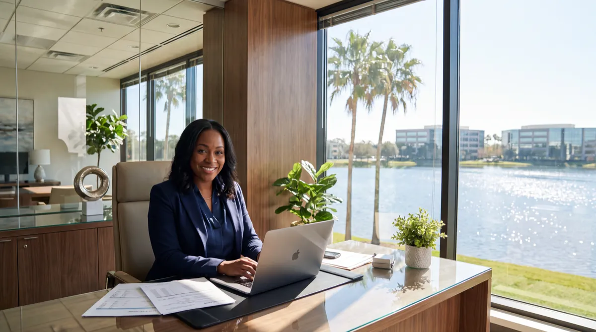 Black family meeting with a tax professional for tax filing support