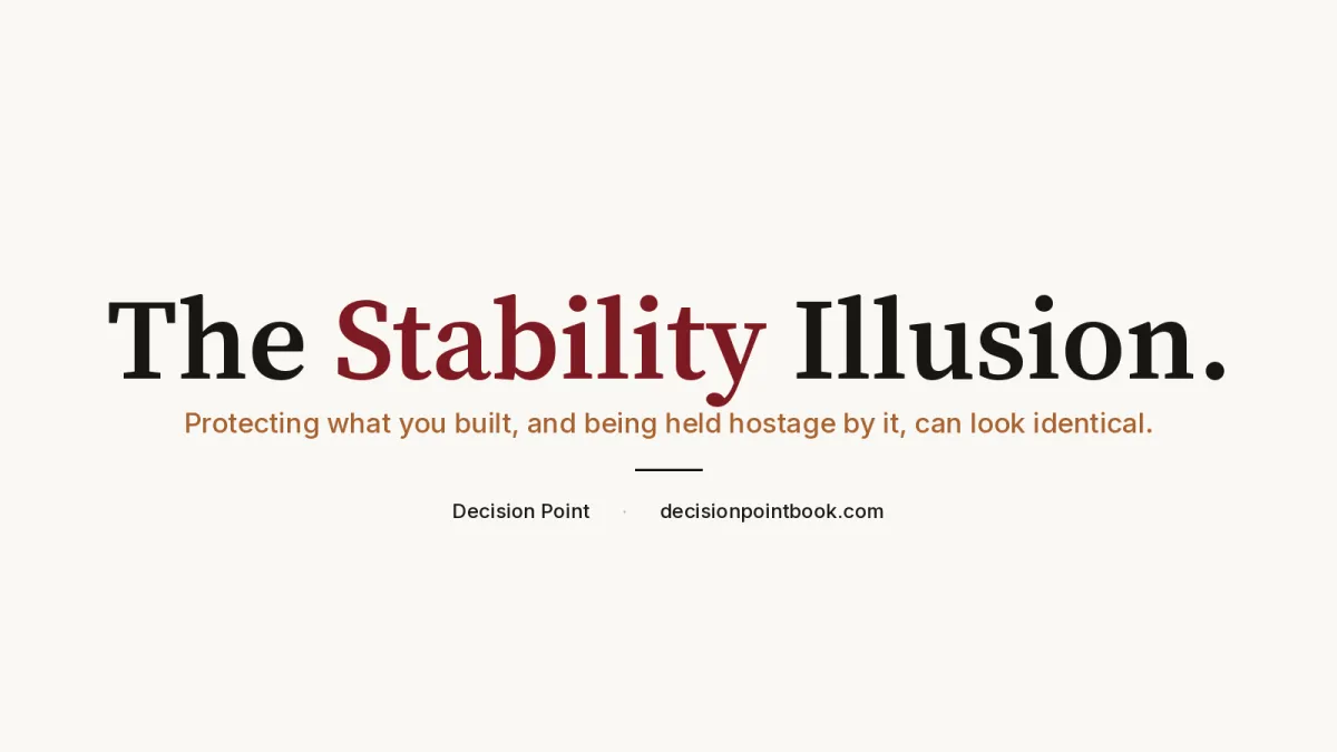 The Stability Illusion, an essay by Micah Maxwell
