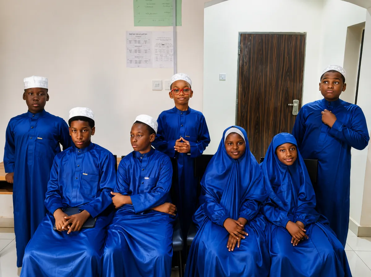 Children learning modestly at Masjidul Ikhlas Katampe