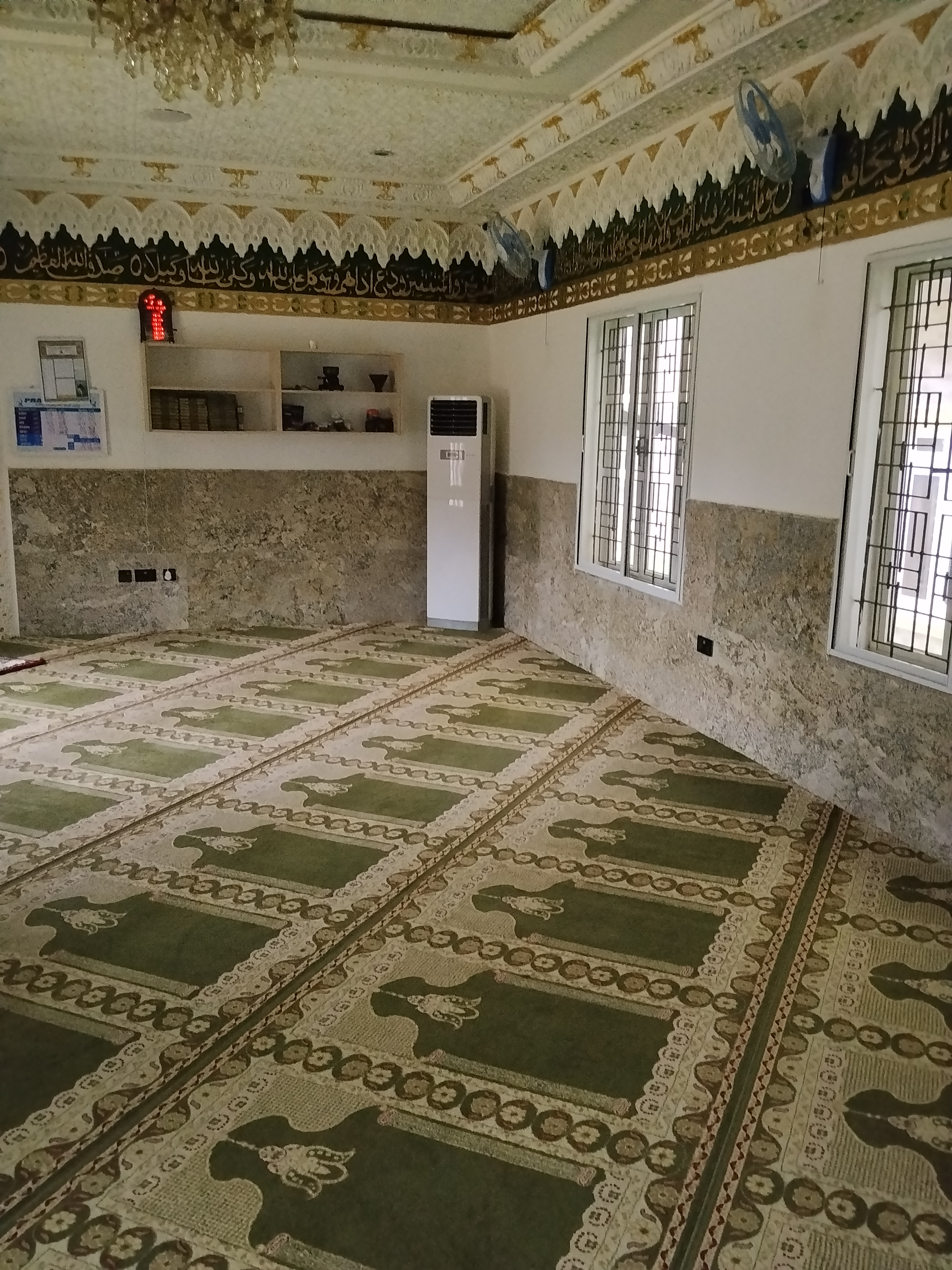 Elegant architectural details of the Katampe Mosque