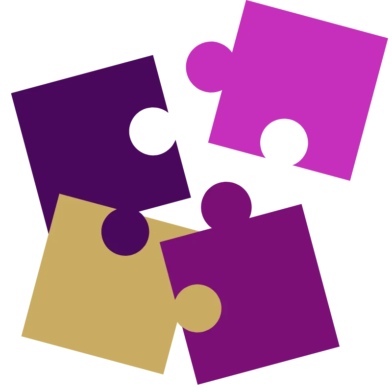 Jigsaw pieces representing being fragmented