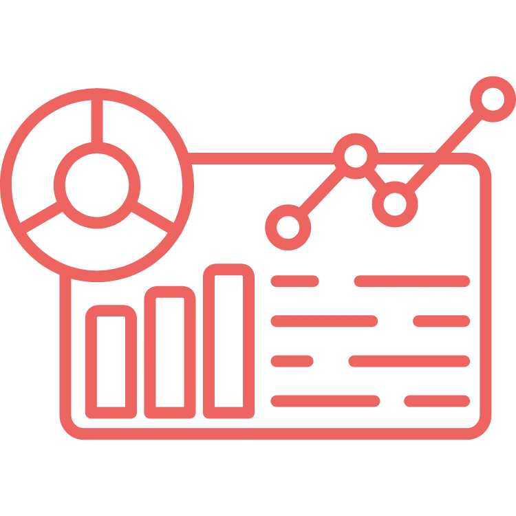 Line drawing of an analytics age