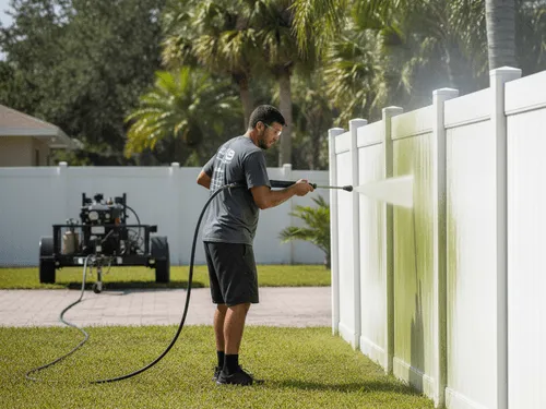 Vinyl Fence Washing in New Port Richey, FL