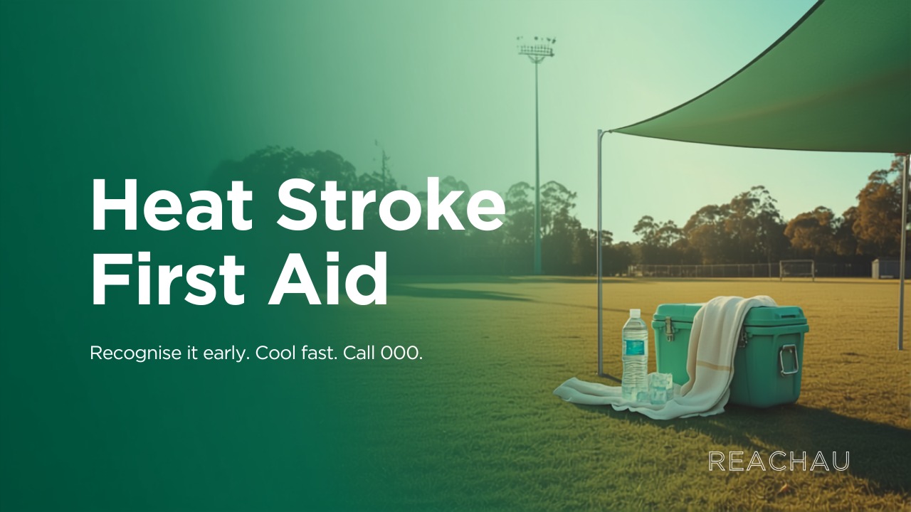 Group of first aid participants training outdoors at a regional WA venue