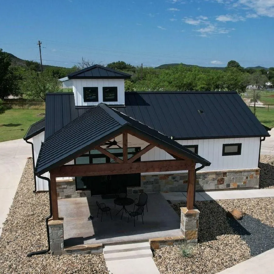 Premium bathhouse and lounge chairs at Possum Kingdom RV Resort