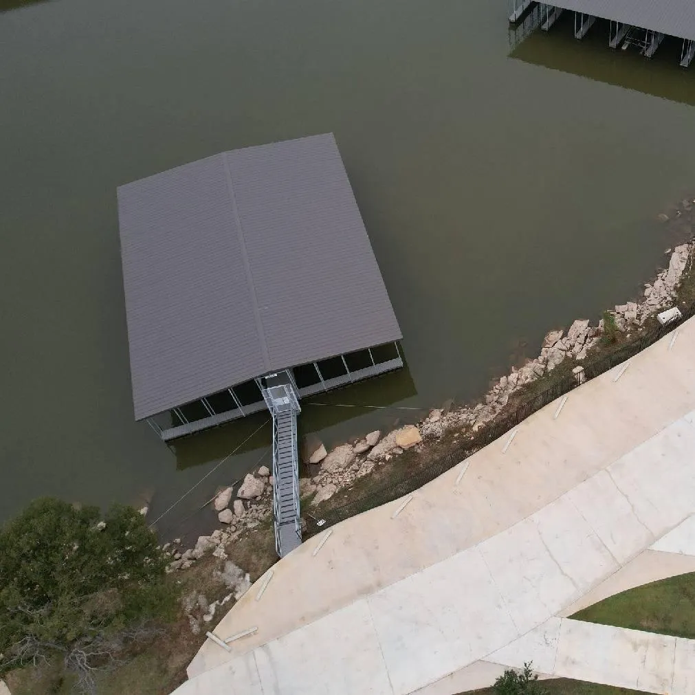 A dock at Possum Kingdom RV Resort
