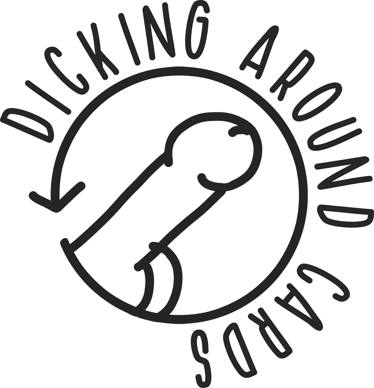 Dicking Around Cards Logo