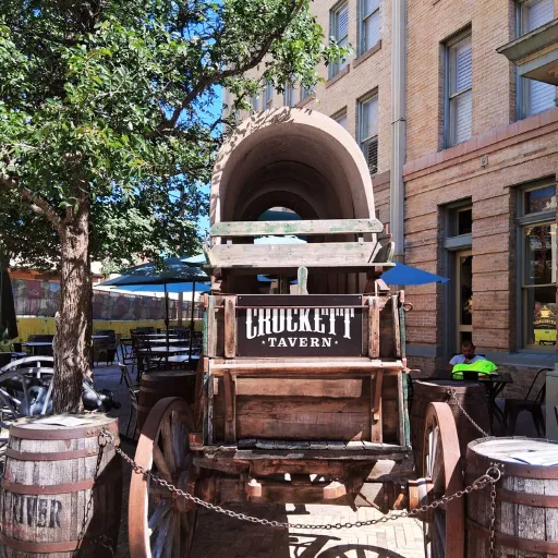 Crockett Hotel Tavern wagon