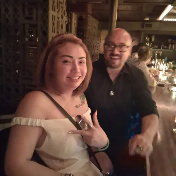 couple enjoying walking tour