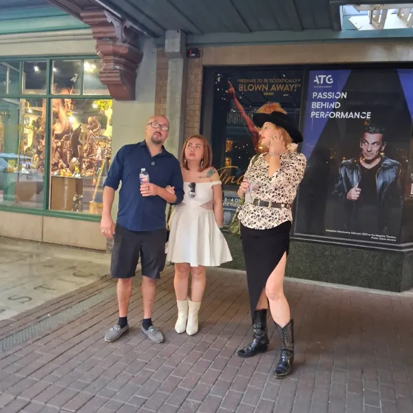 San Antonio couple with tour guide