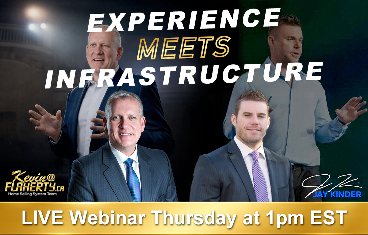 Jay Kinder and Kevin Flaherty on stage with Live Webinar details