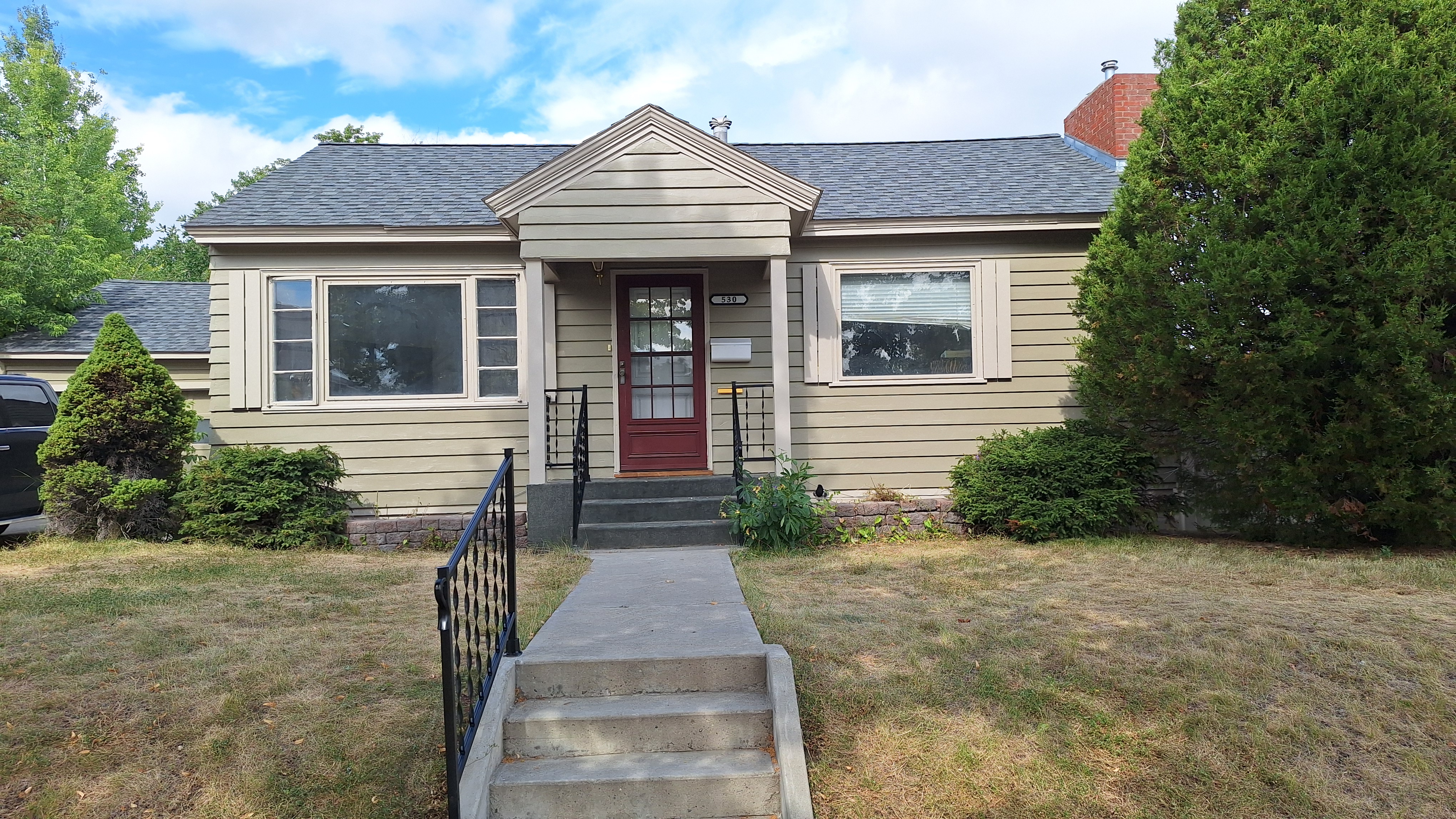 before metal trim installed