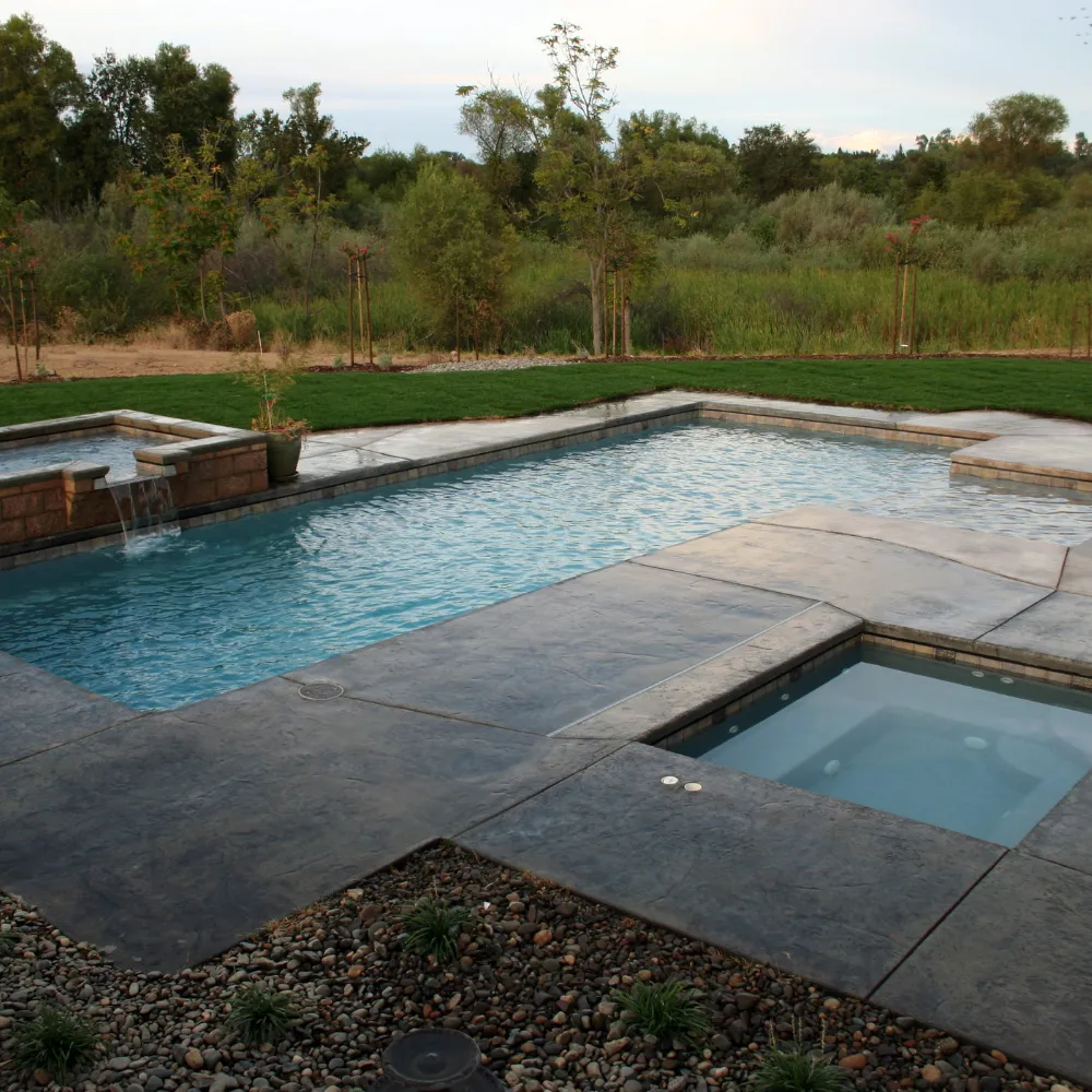 concrete pool deck