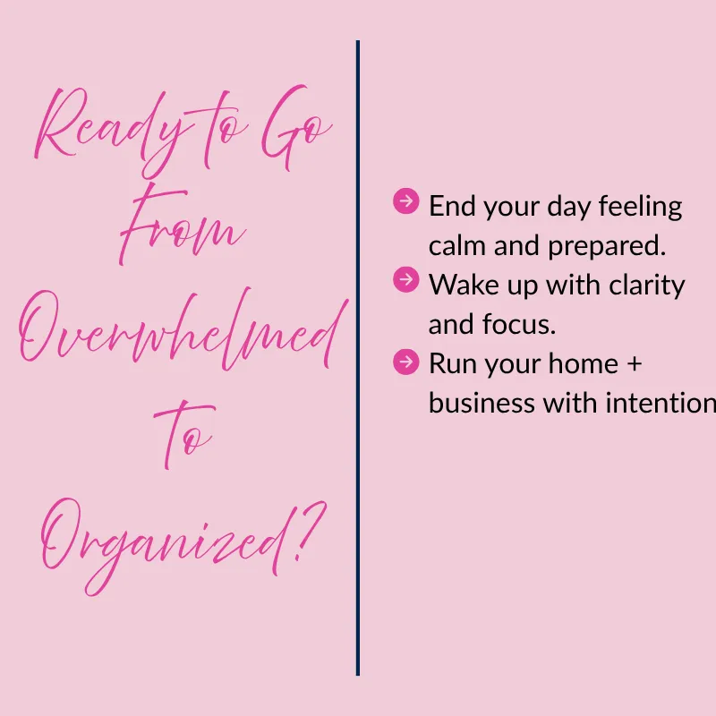 Routine resources to help Christian mompreneurs go from overwhelmed to organized with calm evenings and focused mornings.