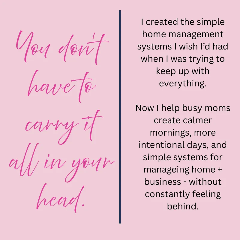 Simplify your days one routine at a time message about creating organized, intentional routines for every session of life.