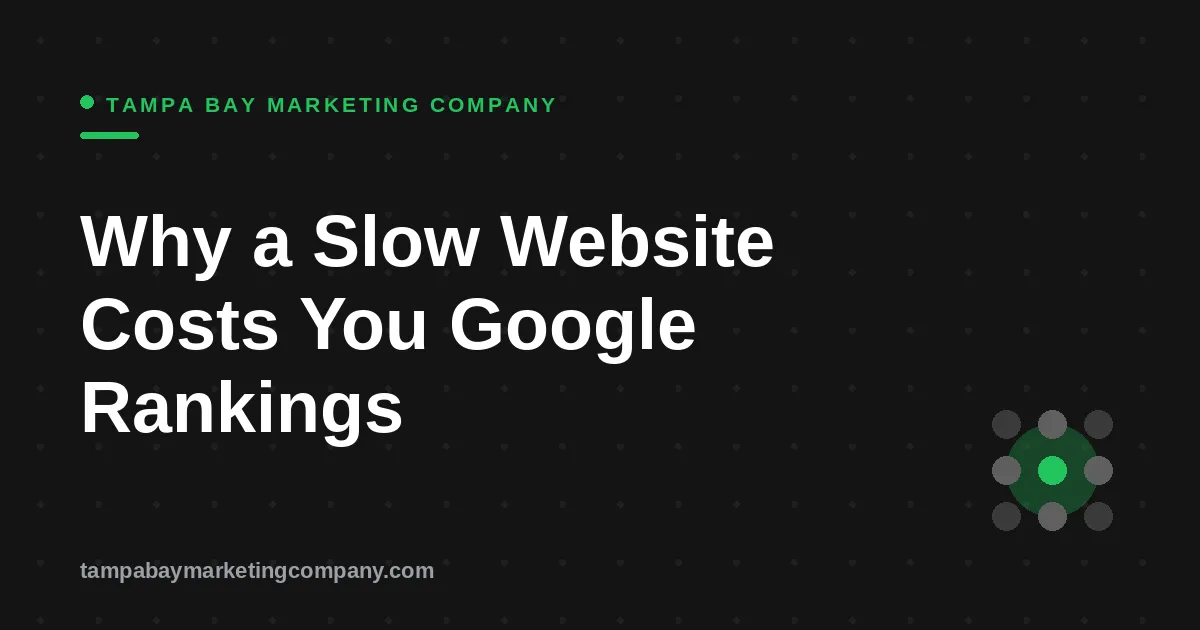 Why a Slow Website Costs You Google Rankings