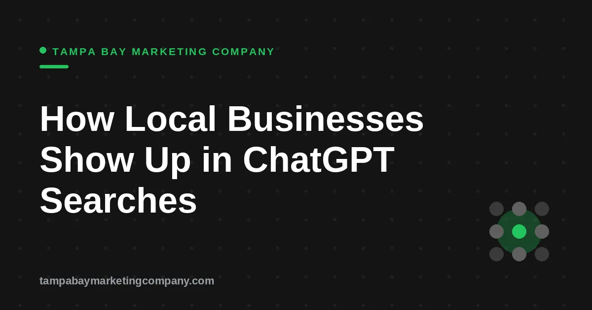 How Local Businesses Show Up in ChatGPT Searches