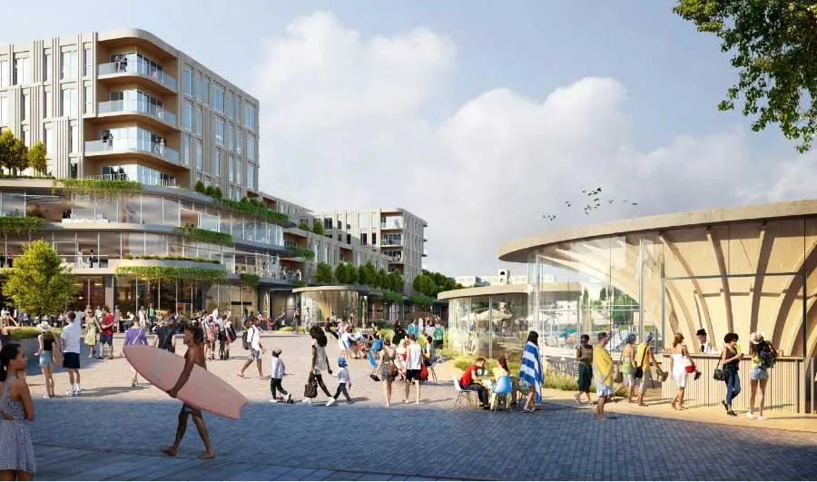 golden hour photography of rock formation on body of water