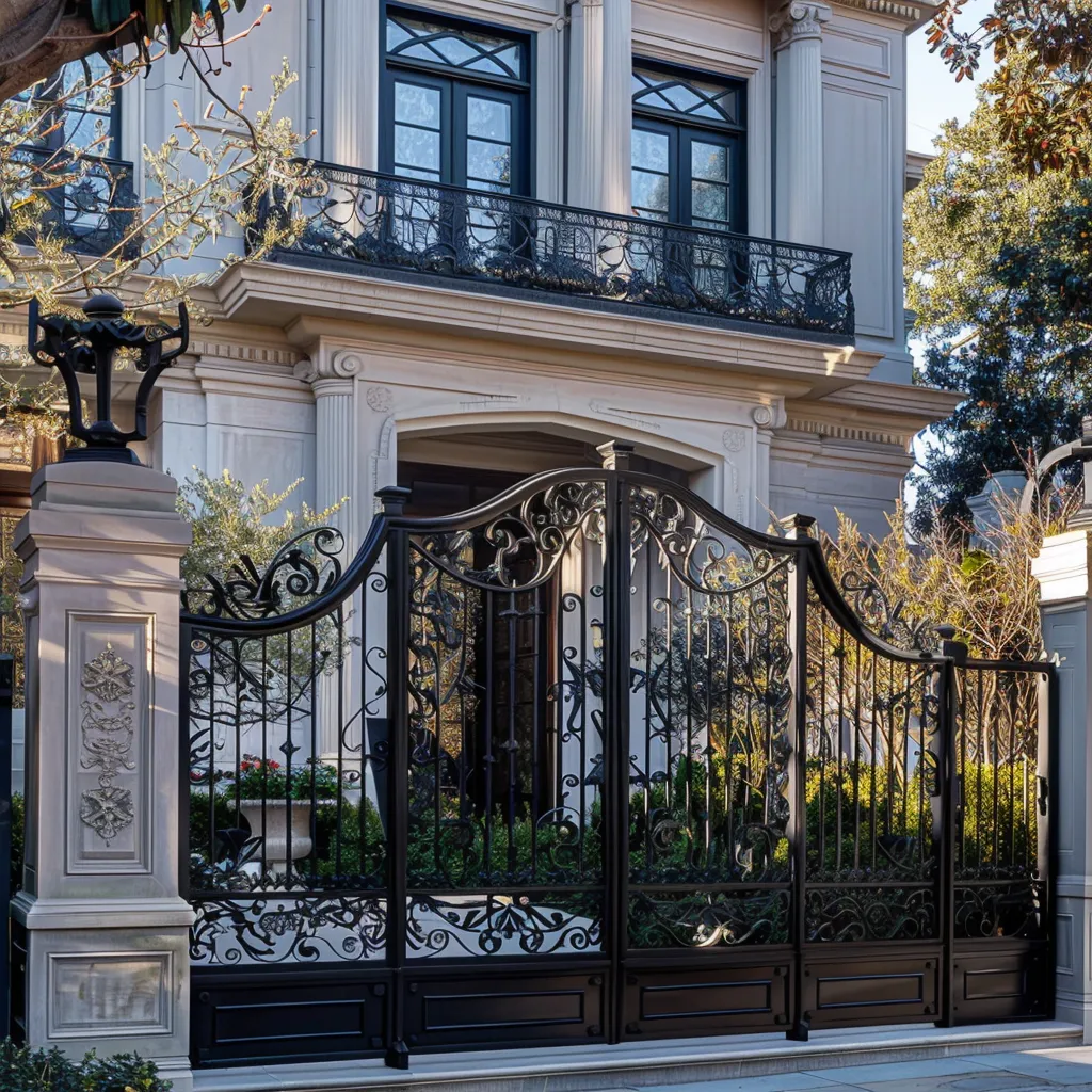 Intricate iron gate