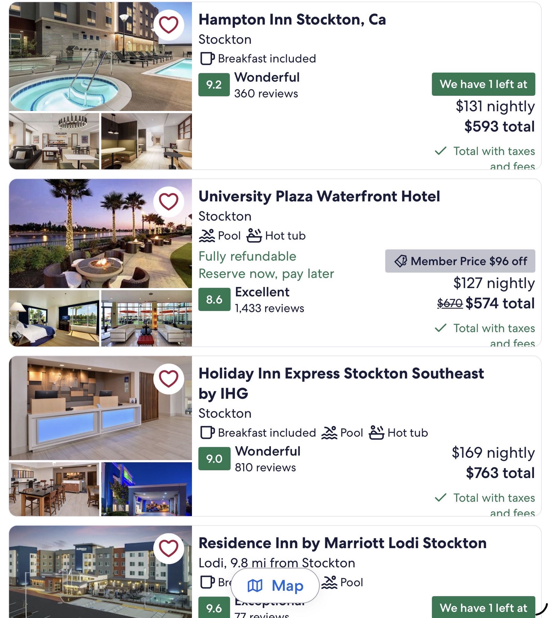 Hotels for Stockton, CA