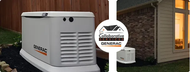 Generac standby generator installed at a residential home for reliable backup power