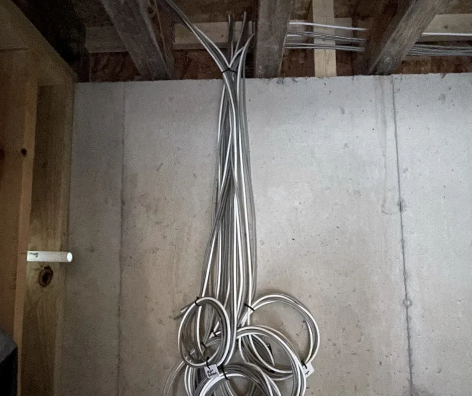 Pre-Wiring During Construction