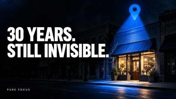 In Business 30 Years and Still Invisible