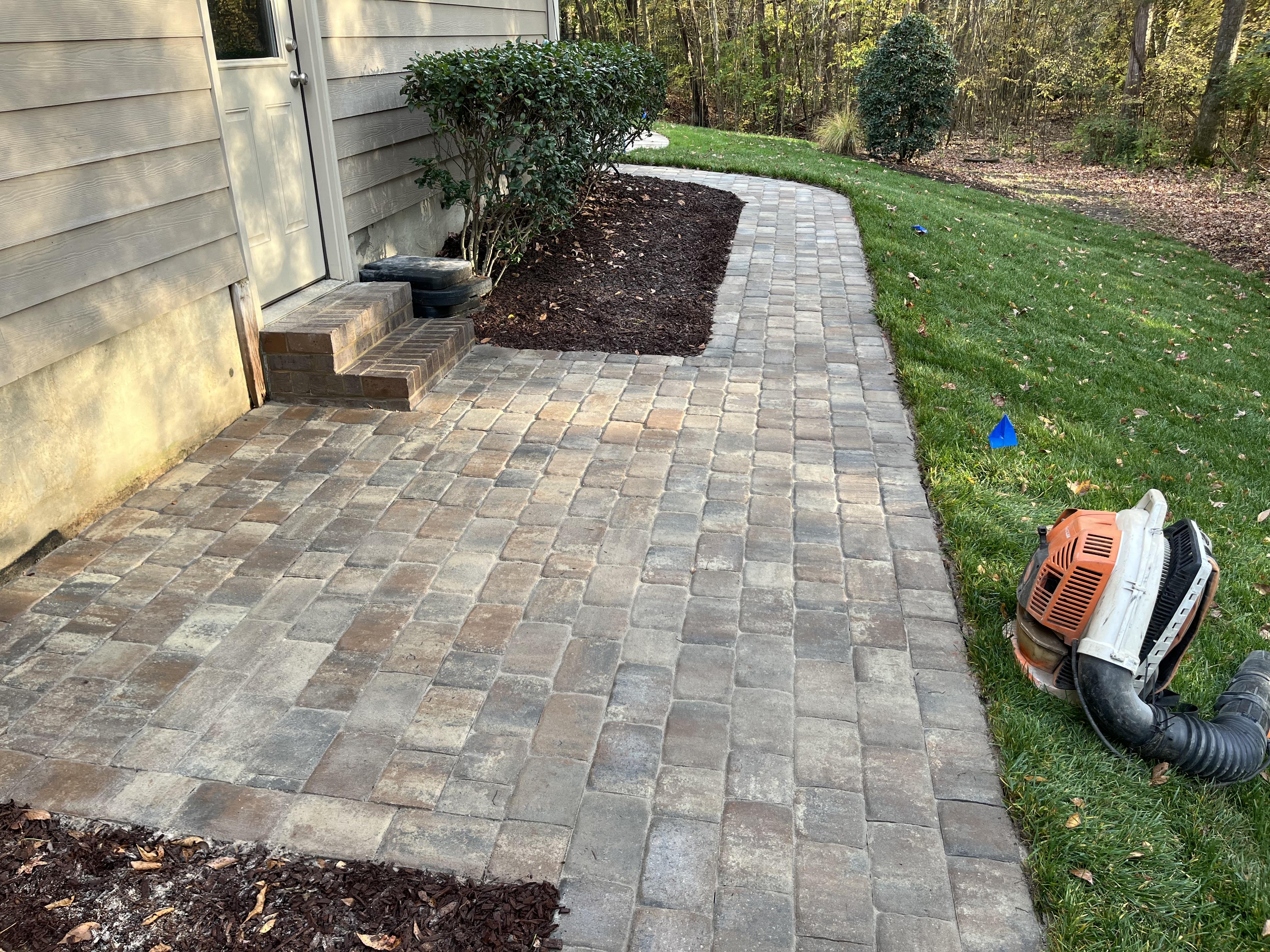 Walkway Installation project in Denver, NC (Lake Norman service area)