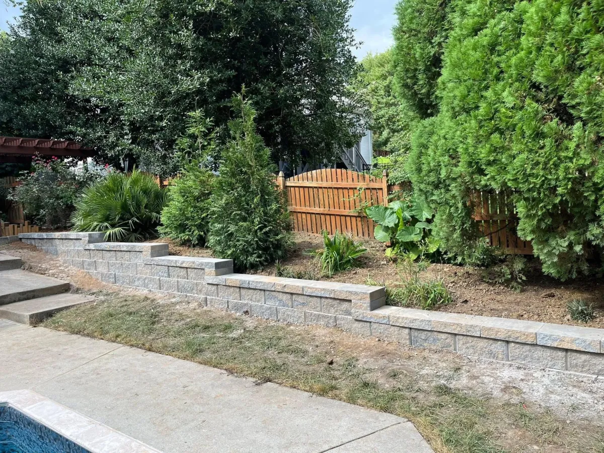 Retaining Walls project in Denver, NC (Lake Norman service area)