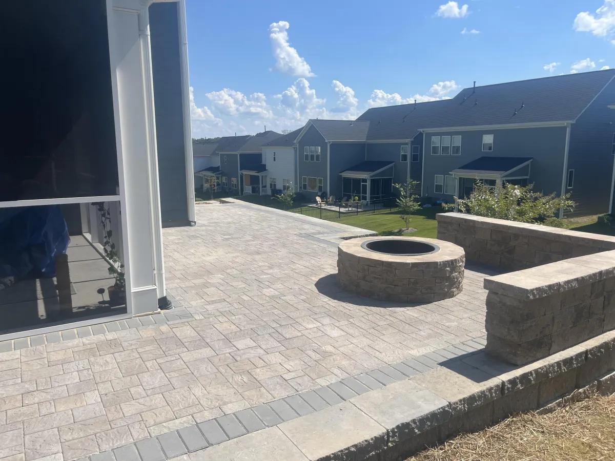 Landscaping project in Denver, NC
