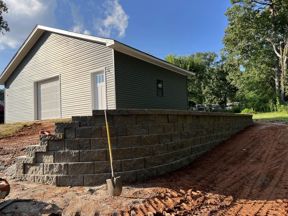 Retaining Walls project in Denver, NC (Lake Norman service area)
