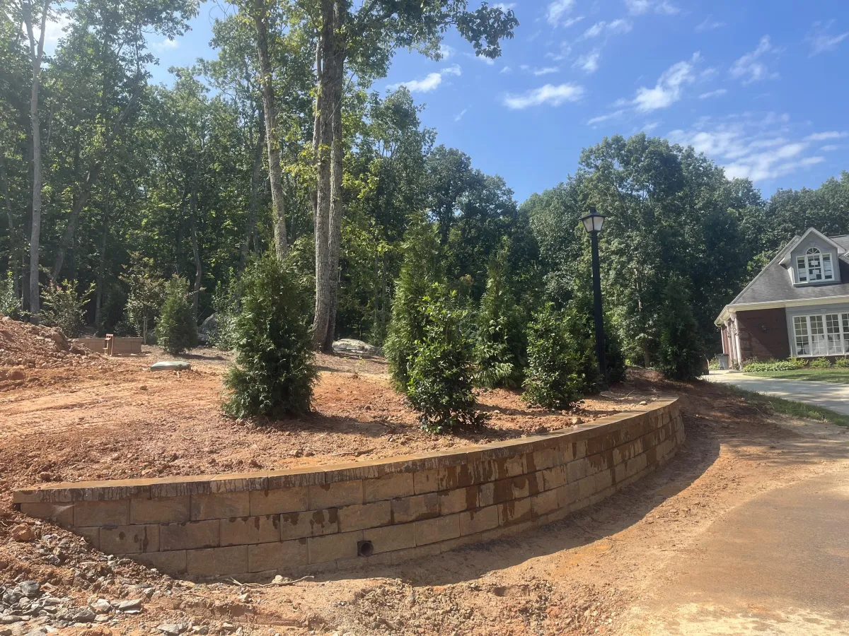 Retaining Walls project in Denver, NC (Lake Norman service area)