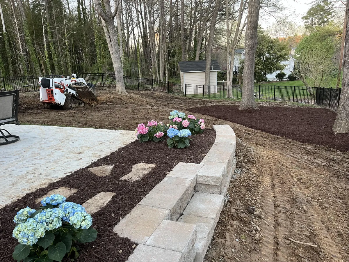 Retaining Walls project in Denver, NC (Lake Norman service area)