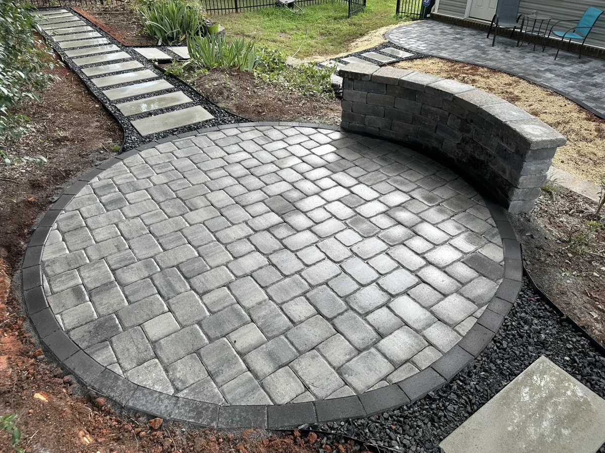 Landscaping project in Denver, NC