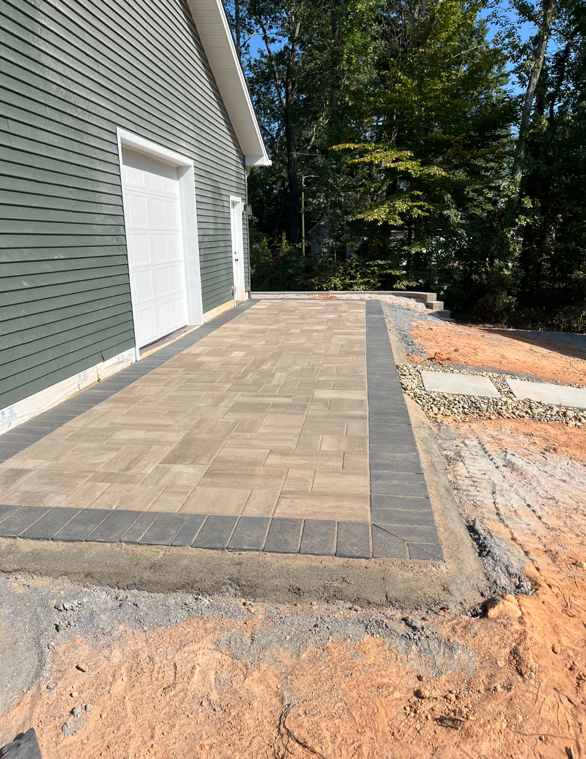 Paver Patio Installation project in Denver, NC (Lake Norman service area)