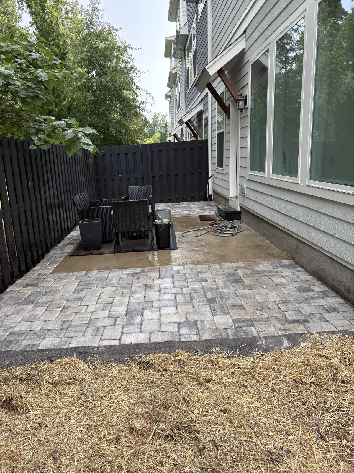 Paver Patio Installation project in Denver, NC (Lake Norman service area)