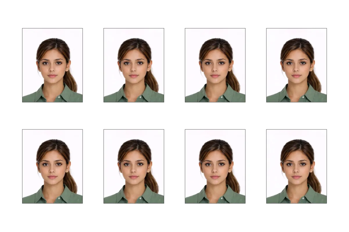 Sample of International Visa Photos