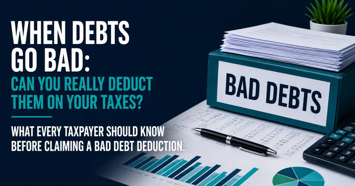 When Debts Go Bad: Can You Really Deduct Them on Your Taxes?