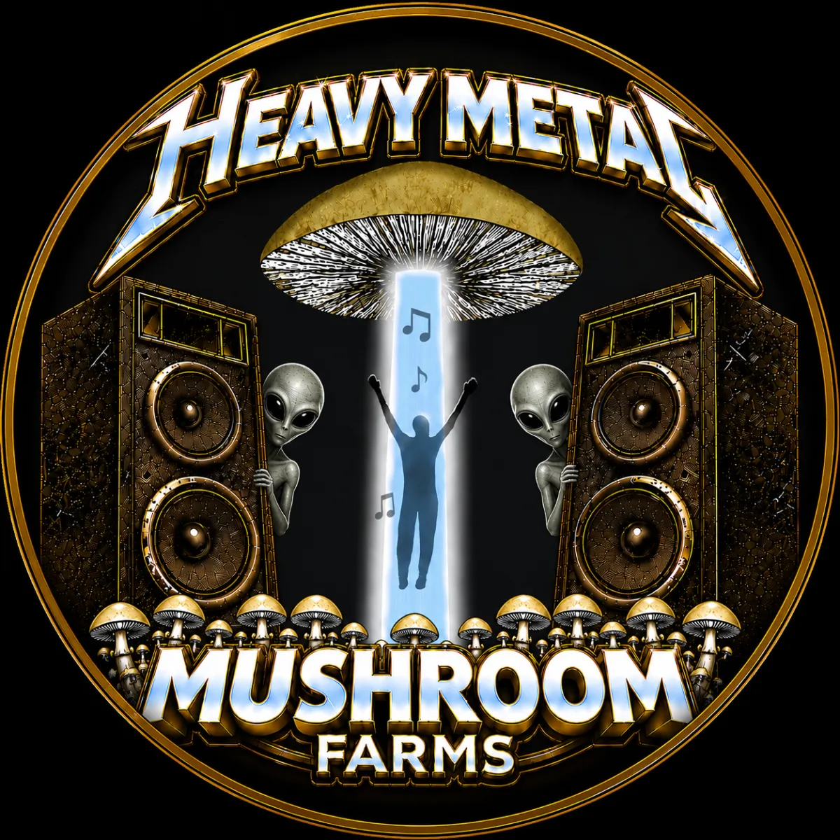 Heavy Metal Mushroom Farms Logo